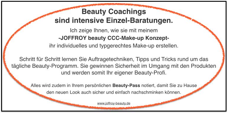 Beauty Coachings nach dem exklusiven C.C.C. Make-up Konzept